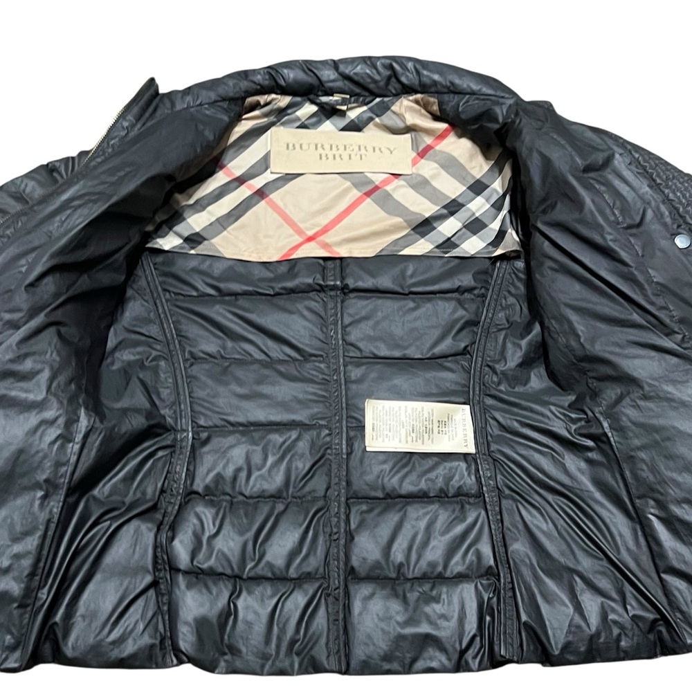 Burberry Brit Down Puffer Jacket Apres Ski Winter Vacation - Picture 5 of 14